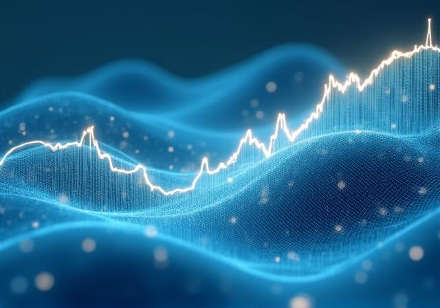 Conceptual visualization of predictive data patterns and graphs